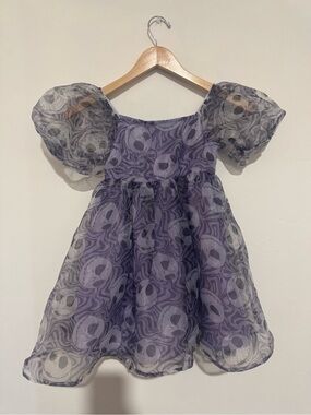 Disney’s The Nightmare Before Christmas Purple Jack Skellington Dress Medium